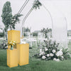 3pc/Set Metal Plinth Cylinder Dessert Pedestal Wedding Cake Flower Display Stand