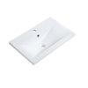 Bathroom Cabinet Vanity Unit Sink Basin Storage White Gloss Ceramic 60cm