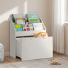 Kids Bookshelf Toy Organiser with Storage Drawer Mobile Children Bookcase White