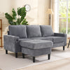 L-Shaped Corner Sofa with Chaise Lounge 3-Seater Modular Sofa for Living Room