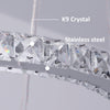 Modern Crystal Chandelier LED Pendant Lights Living Room Bedroom Ceiling Light