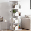 4-Tier Rotating Bookshelf Bookcase Display Floor Standing Corner Revolving Shelf