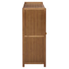 Shoe Cabinet Storage Organizer 4 Rattan Door Cupboard Footwear Stand Wooden Unit