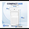 MYLEK Portable Air Conditioner with Dehumidifier 9000 BTU