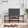 TV Cabinet Black 121x35x45 Engineered Wood& W5P9