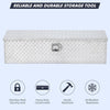 36" Truck Bed Tool Box w/Side Handle & Lock & Keys for RV Trailer & Truck Silver