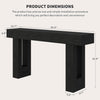160 cm Long Console Table for Entryway,Narrow Sofa Table for Hallway Living Room