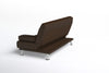 3 Seater Sofa Bed Faux Leather Or Fabric Chrome Metal Legs Sofabed Clic Clac