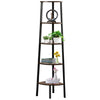 5 TIER LADDER SHELF WOOD FLOWER RACK CORNER STORAGE UNIT PLANT STAND DISPLAY UK
