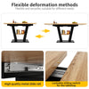 Extendable Dining Table 118-157x70x75cm with Ajustable Tabletop Kitchen Table