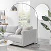 Furniturebox HOLDEN Tall Metal Floor Arc Standing Lamp Light (Including Bulb)