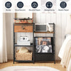 Record Player Stand End Table with Vinyl Storage 4 Tier Vinyl Record Storage