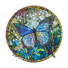 Small Garden Mosaic Butterfly Drinks Side Table Bistro Dining Outdoor Patio Home