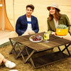 Foldable Camping Table Convertible in 5 Tier Rack Picnic Table with Storage Bag