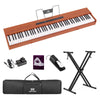 ♬Mustar 88 Semi Weighted Keys Digital Piano PortableKeyboard Pedal Stand Stool