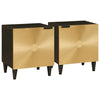 Bedside Cabinet Solid Acacia wood Table Nightstand Bedroom Furniture