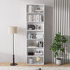 7 Tier Bookcase with Shelving Unit for Storage Bookshelf Living Room Office