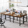 200 x 60cm Extra Long Computer Desk, Industrial Rectangular Double Office Desk