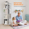 4-Tier Rotating Bookshelf, Bookshelf Tower, Freestanding Book Storage Rack