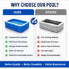 Inflatable Swimming Pool Foldable Portable Family Garden Paddling Pool PVC