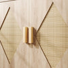 Natural Wooden Storage Cabinet With Doors & Shelves, Small Buffet Sideboard