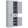 Tall Kitchen Cupboard, Kitchen Pantry Cabinet with Drawer, Shelves