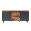 Sydney Large Sideboard With 2 Door 3 Drawer In Rustic Oak