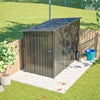 BIRCHTREE 4 x 8FT Bike Shed Metal Garden Shed Lockable Motorbike Bicycle Storage