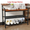 Hall Tree Shoe Bench for Entryway, 4-in-1 Coat Rack Storage Bench with 8 Hooks