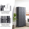 Metal Storage Locker 100cm Industrial Cabinet w/ 3 Lockable Doors,