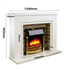 Electric Fireplace with Surround 48'' - Endeavour Fires Flamborough