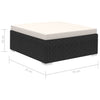 Outdoor Lounge Set 24 Pieces Poly Rattan Garden Sofa Seat Brown/Black