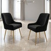 Set of 2 Marco Dining Chairs Brushed Velvet