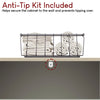 Priano Freestanding Bathroom Cabinet Unit Grey Vanity Cupboard Storage Unit