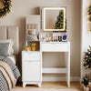 Dressing Table With Drawers Mirror Stool Set Makeup Desk Vanity Table Bedroom