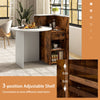 White Reception Desk Front Counter Desk w/ Drawer