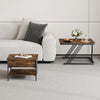 Set of 2 Nesting Coffee Tables Round Stacking Sofa Side Tables for Living Room