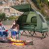 2-Person Camping Tent Cot 5-in-1 Folding Camping Bed Tent Sleeping Bags