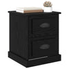 Bedside Cabinet Black Oak 39 x 39 x 47.5 cm Engineered Wood