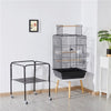 Bird Cage Open Play Top Parrot Cage Budgie Cage w/ Stand for Cockatiel Parakeet