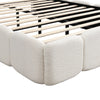 Upholstered Hydraulic Storage Bed Double 4ft6 with Velvet Headboard 135x190 cm