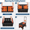 150kg Folding Hand Truck 2-in-1 Convertible Platform Cart Portable Dolly Trolley