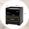 LED Side End Table Storage Nightstand Smart Bedside Table Cabinet Living Room