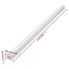 150x50mm White PVC Cable Trunking - 10m Conduit Cover for Organizing and Q8Q3
