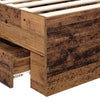Bed Frame with Headboard Old Wood 90 x 190 cm Engineered Wood