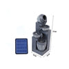Garden Solar Water Feature LED Light Fountain Outdoor Indoor Resin Ornament Pump