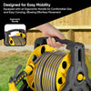 25M Garden Hose Reel Water Pipe with Spray Gun & Fittings Heavy Duty
