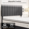 Double Size Linen Fabric Bed Frame-Grey