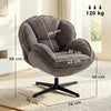 Accent Chair with Swivel for Living Room Grey