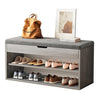 Shoe Bench Hallway Wooden Rack Storage Cabinet Cushion Seat Cupboard Organiser